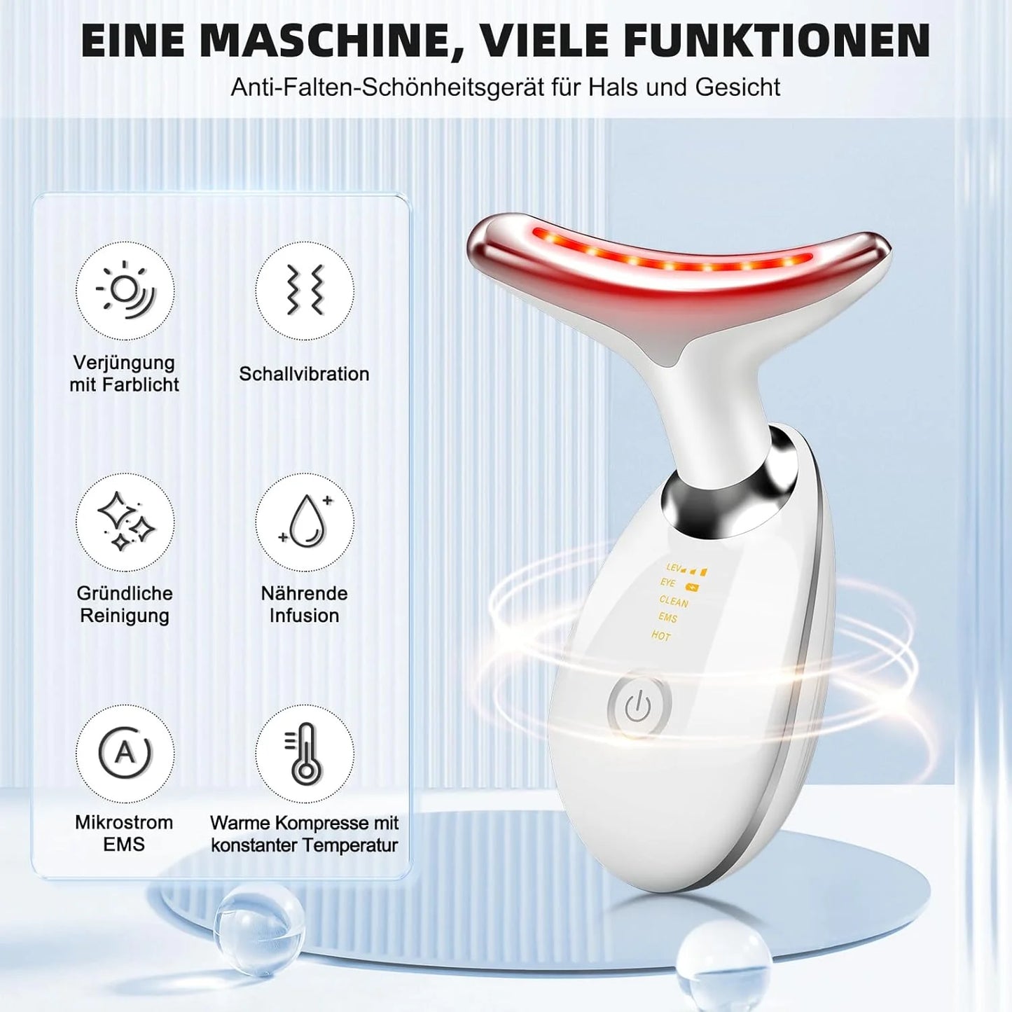Glow Sculptor LED-Therapie & modernes Gua-Sha für straffe Haut